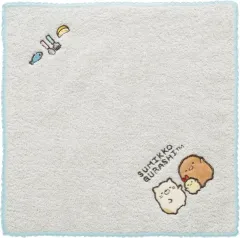 【新品】タオル・手ぬぐい ねこ＆とんかつ＆えびふらいのしっぽ すみっコのおきにいりテーマ ミニタオル 「すみっコぐらし」