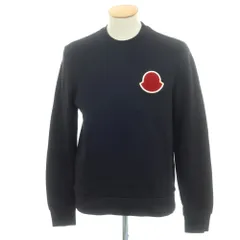 【中古】モンクレール MONCLER コットン クルーネック スウェット ダークネイビー【サイズS】【メンズ】