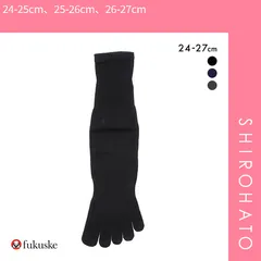 【メール便】【SHIROHATO公式】【正規品・新品】福助 Fukuske メンズ 満足 五本指ソックス 清潔 クルー丈 靴下 24-25cm 25-26cm 26-27cm(24-25cm、25-26cm、26-27cm)