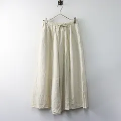 サマンサモスモス Samansa Mos2 綿麻起毛ギャザーパンツ F｜オフホワイト ボトムス ロング イージー【2400014671704】