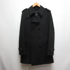 バーバリーブラックレーベル BURBERRY BLACK LABEL 美品 トレンチ コート キルティングライナー付き L 黒 ブラック D1A03-208-09 ベルト付き 保存カバー付き 正規品