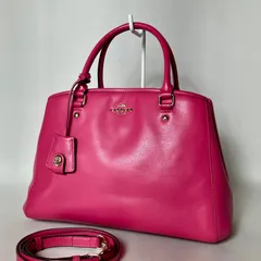 2510-414｜美品｜コーチ 2WAYハンドバッグ レザー ピンク