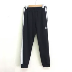 adidas SSTトラックパンツ CW1275 スリーストライプ スリムフィット テーパードシルエット ジョガーパンツ ジャージ ブラック メンズS