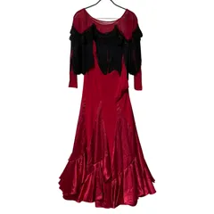 【美品 日本製 社交ダンス衣装】レッド CHACOTT ワンピース ドレス 赤 2025年最新】チャコット 社交ダンス ドレスの人気アイテム - メルカリ