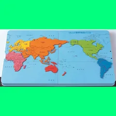 【在庫セール】PUBLISHING) くもんの世界地図パズル 知育玩具 くもん出版(KUMON 地理 おもちゃ 5歳以上 PN-22