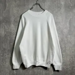 【良品】90's，Fruit of the Loom｜フルーツオブザルーム，無地，ラグランスリーブ，プルオーバースウェット，トレーナー，極太アーム，裏起毛，USA製