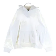 DENIM TEARS (デニムティアーズ) COTTON WREATH HOODIE コットンリース プルオーバースウェットパーカー ホワイト