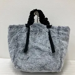 ラドロー　リアルファーバック　グレー 中古・古着通販】LUDLOW (ラドロー) フェイクファートートバッグ