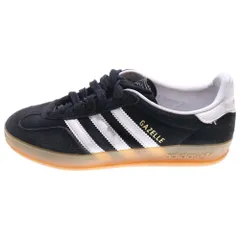 adidas (アディダス) GAZELLE INDOOR ガゼル インドア ガムソール ローカットスニーカー US5/23cm ブラック レディース JI2060