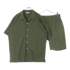 nano universe (ナノユニバース) コットン半袖シャツ ハーフパンツ セットアップ トラベルセット カーキ NUC81SSH001JS