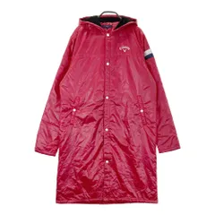 サイズ：M CALLAWAY キャロウェイ  中綿 ロングジャケット ベンチコート  レッド系 [240101530094] ゴルフウェア メンズ ストスト