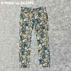 B:MING by BEAMS 花柄スリムフィットカジュアルパンツ Fサイズ