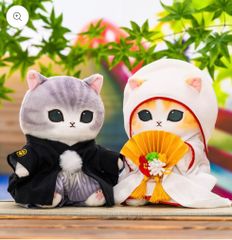 mofusand モフサンド　ウェディング　ぬいぐるみ　　完全受注品 mofusand にゃんこの和装ウェディングペアぬいぐるみ モフサンド