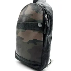 ✨良品✨ COACH コーチ グラハム ショルダーバッグ ワンショルダーバッグ ボディバッグ 迷彩柄 PVC レザー 革 ユニセックス 男女兼用 メンズ レディース