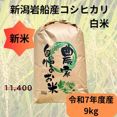 新潟岩船産コシヒカリ白米　9kg R7年度産のサムネイル