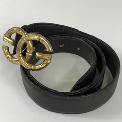 グッチ インターロッキング ベルト レザー ブラック