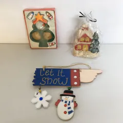 〇クリスマス飾り 3点セット 「ウッドツリー」「木製のウェルカムボード」「ツリーのキャンドル」