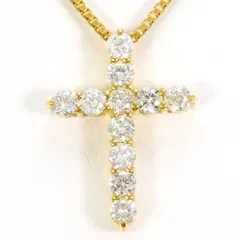 K18YG　ネックレス　necklace　ダイヤ　0.50　カード鑑別書　総重量約3.7g　約40cm