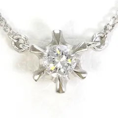 PT900　PT850　ネックレス　necklace　ダイヤ　0.10　総重量約2.0g　約40cm