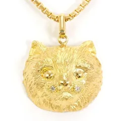 K18YG　ネックレス　necklace　ダイヤ　カード鑑別書　総重量約10.1g　約40cm