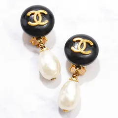 CHANEL ココマーク パール ゴールド イヤリング 96A