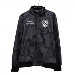 【新品】フィラゴルフ ジャケット ダークグレー カモフラ調 裏起毛 防風 防寒 メンズ L ゴルフウェア FILA GOLF