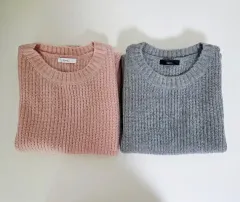 ロエム Roem ニット ベスト ピンク/グレー まとめ 出品