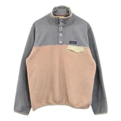 patagonia パタゴニア SYNCHILLA シンチラ スナップT フリースジャケット アウトドア バイカラー(レディース M)中古 古着 V4857