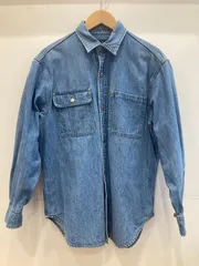 90s RALPH RALPH LAUREN ラルフローレン デニムシャツ サイズ  9 メタルボタン リベット付 インパクト21 アメカジ 長袖 トップス【Z0812-001】▽217