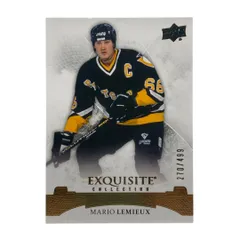 UPPER DECK NHLカード EXQUISITE COLLECTION MARIO LEMIEUX PENGUINS 270/499 #33 送料無料 中古 IT2
