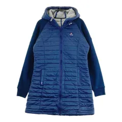 サイズ：M FILA GOLF フィラゴルフ  裏起毛 切替 フード付 中綿ワンピース  ネイビー系 [240101543361] ゴルフウェア レディース ストスト