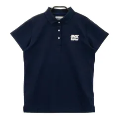 サイズ：1 JACK BUNNY ジャックバニー 2025年モデル 半袖ポロシャツ  ネイビー系 [240101558922] ゴルフウェア レディース ストスト