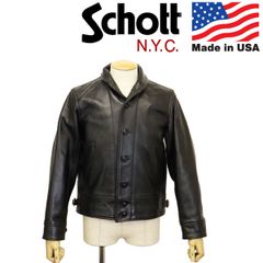 定19.8万 米製 ショット B-6 ムートン フライトジャケット L 黒 羊革