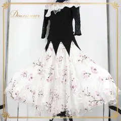 新品　社交ダンス　白　黒　ツーピース　セットアップ　パーティ　2914　タンゴ 新品 社交ダンス 白 黒 ツーピース セットアップ パーティ 2914 タンゴ