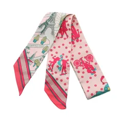 HERMES エルメス ツイリー Les Nouveaux Amoureux de Paris スカーフ