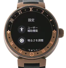 ★箱・ギャラ付！美品！LOUIS VUITTON ルイヴィトン タンブール ホライゾン QA052Z スマートウォッチ メンズ★