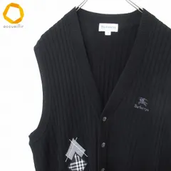 バーバリー BURBERRYS ヴィンテージ ニットベスト ウール ロゴボタン アーガイル柄 メンズ [w951951ss]