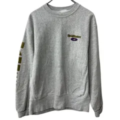 90s Lee プリントスウェット トレーナー L～ グレー リー 裏起毛 プルオーバー カットソー トップス 秋物 a711-5492