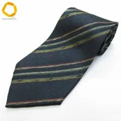 #ae ミヤケデザインスタジオ MIYAKE DESIGN STUDIO ネクタイ 紺 マルチ レジメンタル かすり柄 シルク メンズ [972625] k01