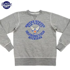 バズリクソンズ ミリタリー スウェットシャツ U.S.A.F. SELFRIDGE FIELD BUZZ RICKSON'S 裏起毛トレーナー BR69630 ヘザーグレー 