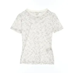 エルメス HERMES カットソー ボルデュックチェック ホワイト コットン Tシャツ レディース 未使用のサムネイル