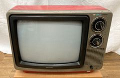 ブラウン管白黒テレビ TR-903E 緑 ナショナル レトロ - メルカリ