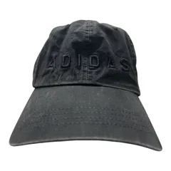 adidas アディダス ロゴ 刺繍 リボン付き ベースボールキャップ キャップ 帽子 ブラック