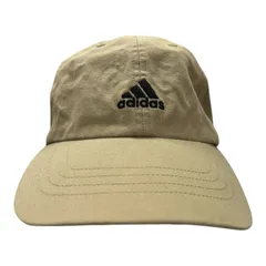 adidas アディダス ロゴ 刺繍 ベースボールキャップ キャップ 帽子 ブラウン ベージュ 系