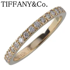 Tiffany&Co. ハーフエタニティリング　#8 TIFFANY&Co. ティファニー チャネル ハーフエタニティ ダイヤ リング 8