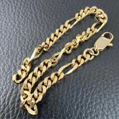 ブレスレット ゴールドカラー メッキアクセサリー レディース メンズ