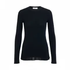 74k11《美品》 Maison Margiela メゾンマルジェラ 18SS シースルー スイッチング コットンニット S ブラック 4つタグ 透け感◎t18rのサムネイル