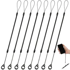 新品 FRCOLOR タッチペン 落下防止コード スパイラルコード ボールペン 紛失防止 伸縮可能 シリコンリング付き 23CM スプリングロープ 携帯電話 手書きペン用 吊り下げ紐 8個