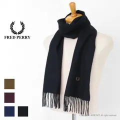 フレッドペリー FRED PERRY ラムウールスカーフ マフラー C4126 メンズ レディース スコットランド製