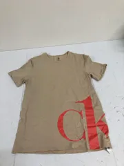 送料無料★CALVIN KLEIN カルバンクライン★半袖Tシャツ　トップス★ベージュ★メンズ　Sサイズ　#71018sj88